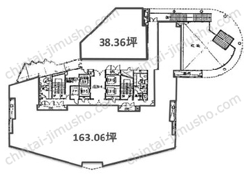 京阪世田谷ビル2階の間取図