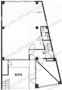 タキモトビル1階の間取図