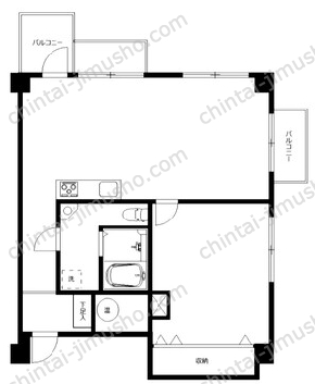 麻布エンパイアマンション7Fの間取図