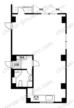 Frame西麻布3階の間取図