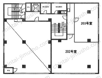 霜ビル12階の間取図
