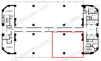 ビッグス新宿ビル9Fの間取図