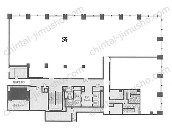 丸の内二重橋ビルディング 東京商工会議所ビル5階の間取図