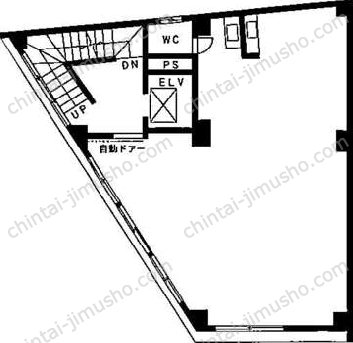 第3大谷ビル3階の間取図