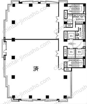 ラウンドクロス川崎10階の間取図