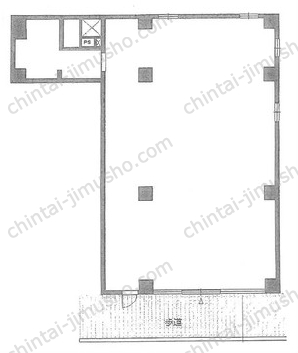 新保ビル／ハローオフィスGINZA1階の間取図