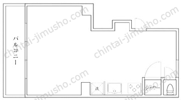 六義園第5コーポ4階の間取図