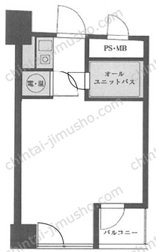 スターコート日本橋6階の間取図