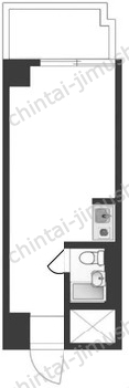 トーシンハイム新宿8階の間取図