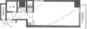 カテリーナ御苑8階の間取図