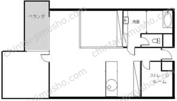 ビラ・ビアンカ2階の間取図