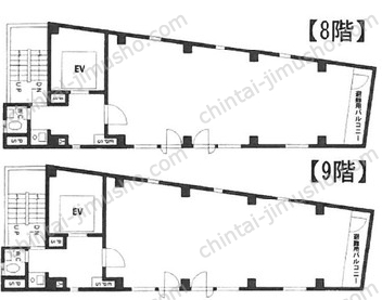 新宿成和ビルの間取図