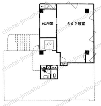 東京オートマック 長原ビル6階の間取図
