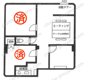 インエクスビル1階の間取図