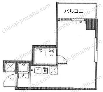 ライオンズマンション東銀座6階の間取図