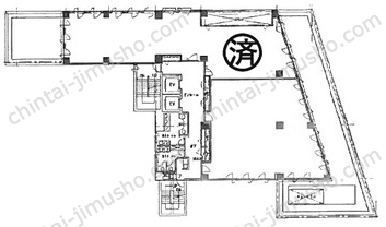 いちご東五反田ビル／プレミアムオフィス五反田7階の間取図