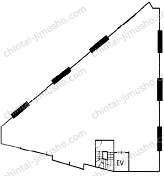 王子新扇屋ビル4階の間取図