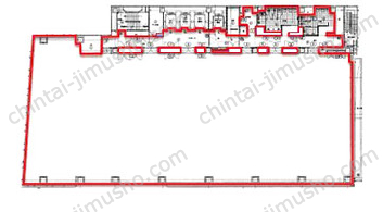 表参道グランビル3階の間取図