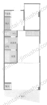 藤和日本橋人形町コープ2階の間取図