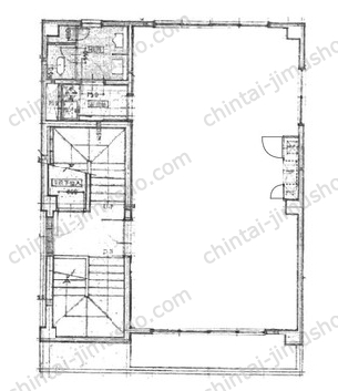 越後屋ビル4階の間取図