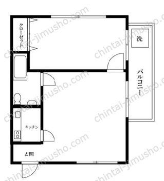 トキワマンションの間取図