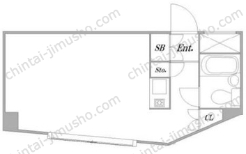 シャルム初台1階の間取図