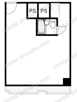 芝ダイヤハイツ4階の間取図