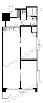 曙マンション10階の間取図