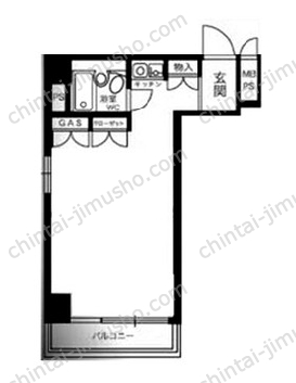 秀和日本橋箱崎レジデンス6階の間取図