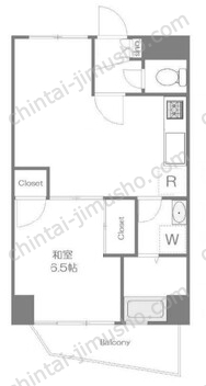 マンション中野ソレイユ2階の間取図