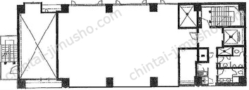 巴町アネックス2号館3Fの間取図