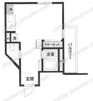 コートヤード南青山2階の間取図