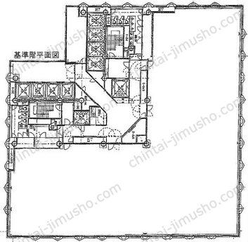 日土地西新宿ビル15階の間取図