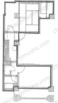 コスタレイ高田馬場2階の間取図