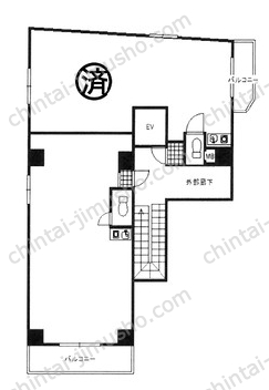 第2石井ビル4階の間取図