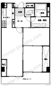 ストーク新宿／ハローオフィス西新宿の間取図