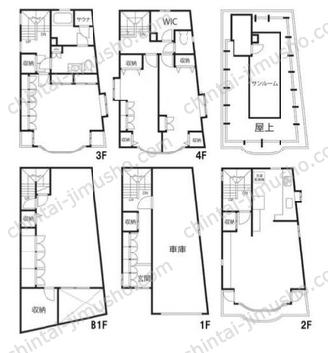 恵比寿南2丁目戸建一棟の間取図
