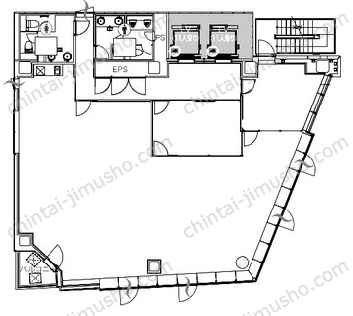 京橋宝町PREX8Fの間取図