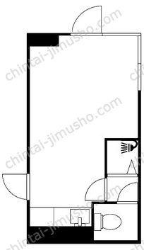 マンション岡3階の間取図