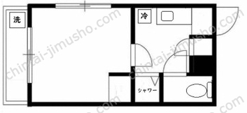プリオール新宿1階の間取図