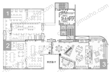 KDX飯田橋ビル6Fの間取図