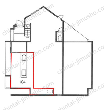 E-HOUSE第一ビル1階の間取図