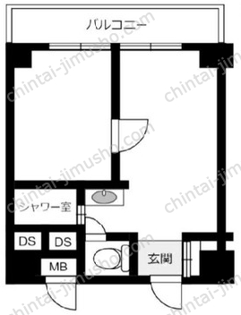 カーサ新宿6階の間取図