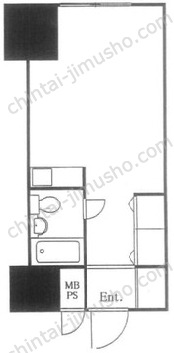 朝日広尾マンションの間取図