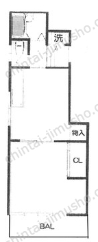 協和第二ビル3階の間取図