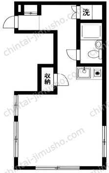 プレステージ中目黒2階の間取図