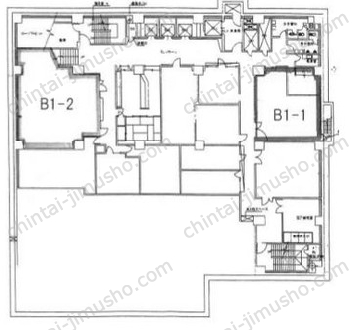 日本教育会館B1階の間取図