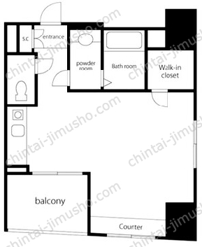 VORT銀座residence2Fの間取図