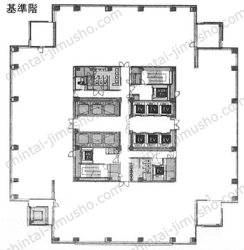 NBF品川タワー12階の間取図