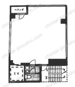 弥生ペガサスビル3階の間取図